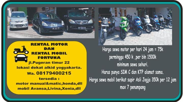 Fortuna Guest House Yogyakarta Exterior foto